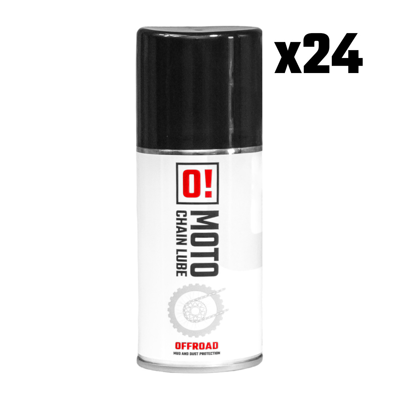 OMOTO sada 24 kusy sprej mazivo do řetězu 150ML OFF ROAD O! mazivo na řetězy (O!MOTO) (OLE-042) (set 24 kusy)